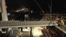 Construction de nuit de la passerelle du tram au dessus de la rocade - ©Bordeaux Métropole - JPEG - 223.5 ko